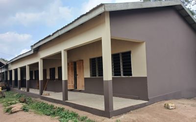 6 unit classroom block at gyankama